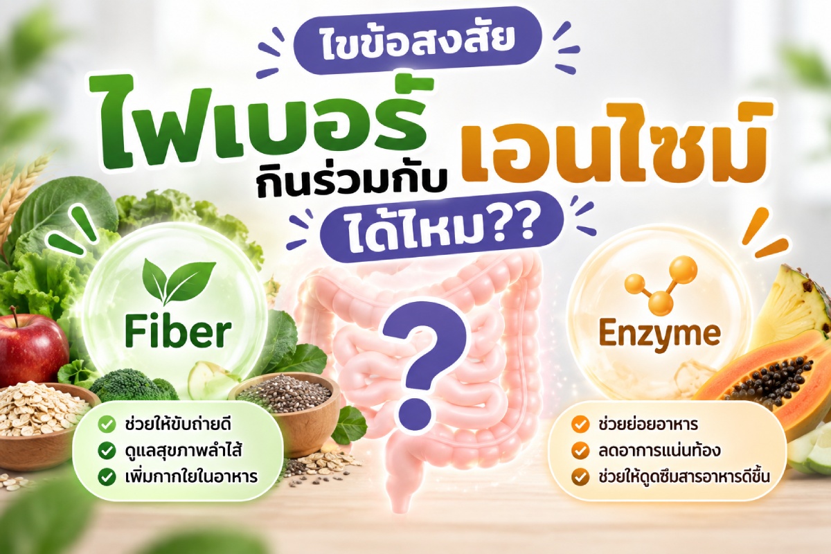ไฟเบอร์ กินร่วมกับเอนไซม์ได้ไหม